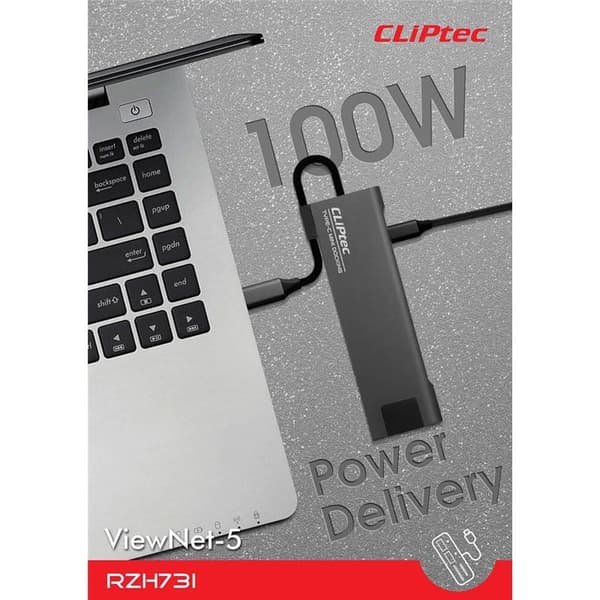 CLiPtec Adapter Hub USB-C 6in1 RZH-731