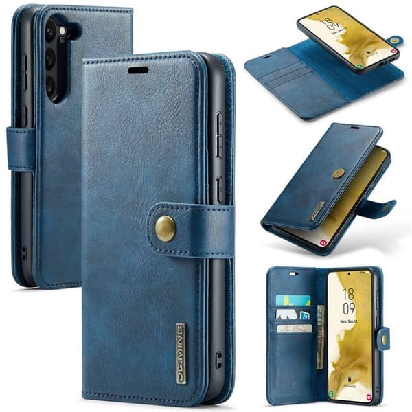 Wallet DG-Ming 2i1 til Samsung Galaxy S24 FE - BlÃ¥