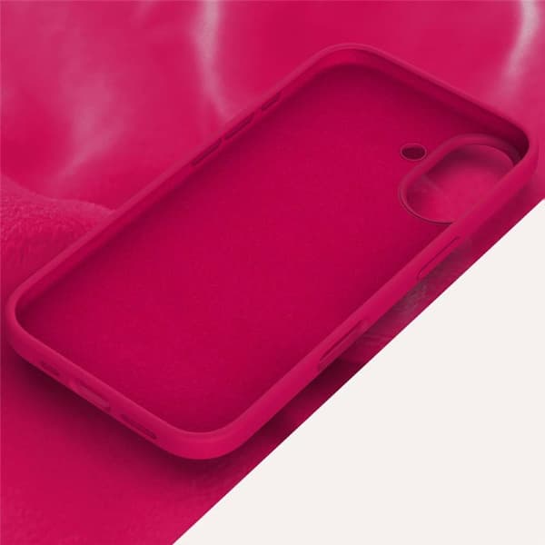 Liquid silikon deksel til Apple iPhone 16 Plus - Dragon Fruit
