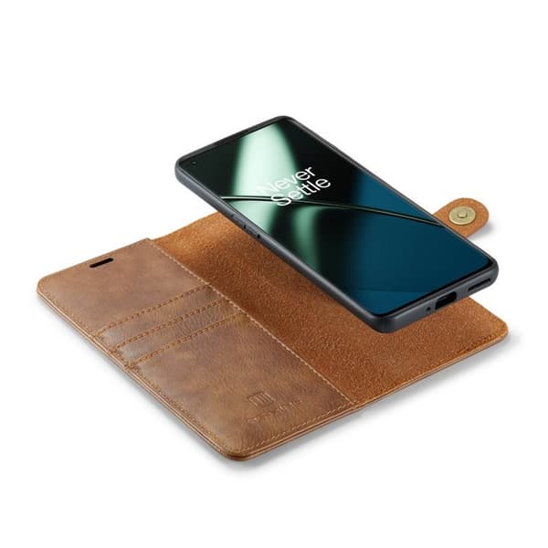 Wallet DG-Ming 2i1 til OnePlus 11 - Brun