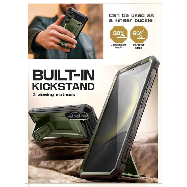 SUPCASE UB Pro 2-set til Samsung Galaxy S25 - Guldan