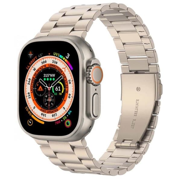 Urrem Rustfrit stål til Apple Watch Ultra (49mm) - Starlight