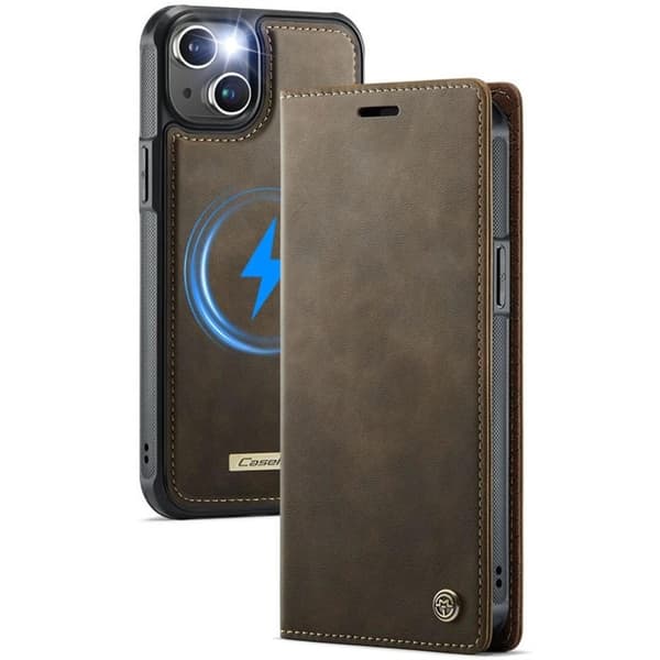 CaseMe mobildeksel C49 2i1 til Apple iPhone 14 Plus – Coffee