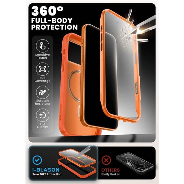 i-Blason Ares Flip deksel til Apple iPhone 17 Pro Max - Coral