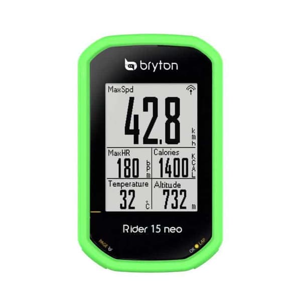 Silikon deksel til Bryton Rider 15 Neo E - Lime