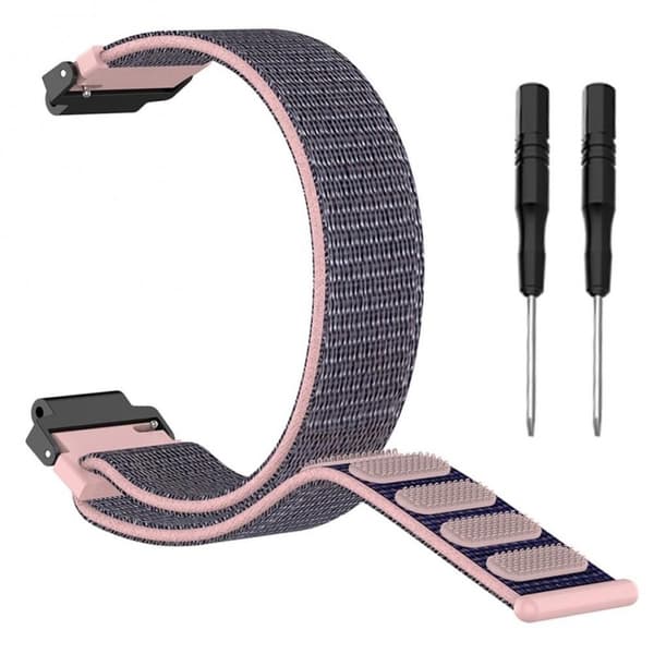 Nylon urrem til Garmin Forerunner 735XT - Pink Sand