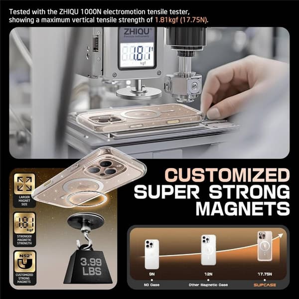 SUPCASE UB Mag deksel til Apple iPhone 16 Pro Max - Glitterpink