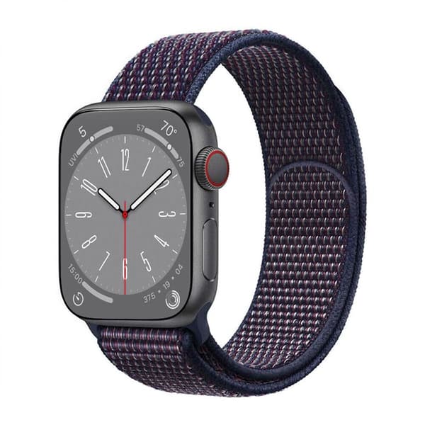 Nylon Urrem til Apple Watch 8 (41mm) - Indigo