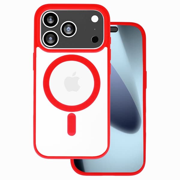 Acrylic MagSafe cover til Apple iPhone 17 Pro Max - Crimson Red