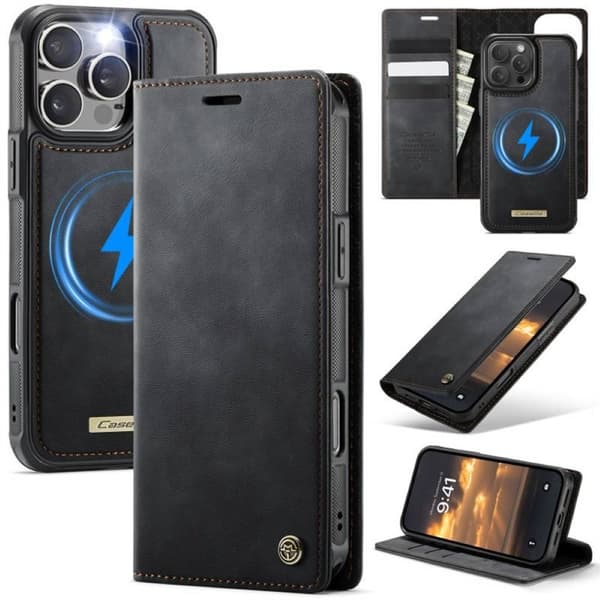 CaseMe mobildeksel C49 2i1 til Apple iPhone 16 Pro Max – Onyx