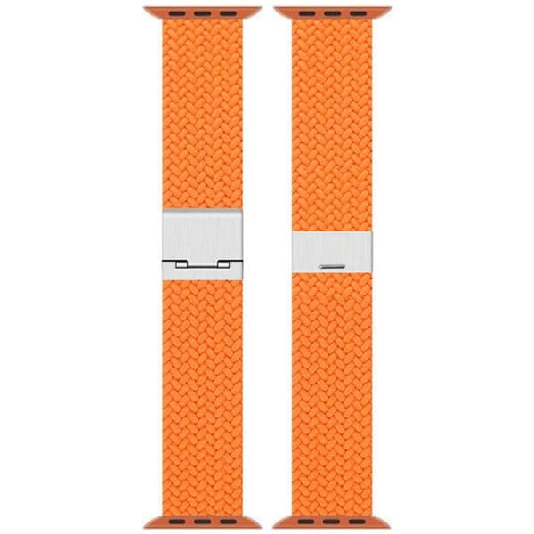 Flettet elastisk urrem til Apple Watch S11 (42mm) - Orange