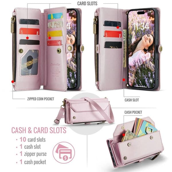 CaseMe mobildeksel C36 til Apple iPhone 18 Pro Max - Rosa