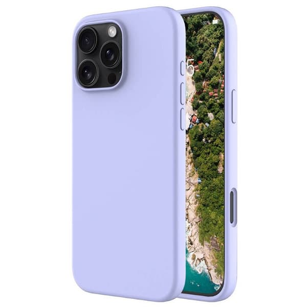 Liquid silikonisuoja Apple iPhone 16 Pro - Pale Purple