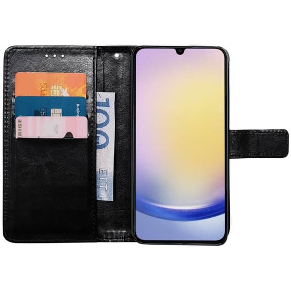Wallet cover 3-kort til Samsung Galaxy A36 5G - Sort