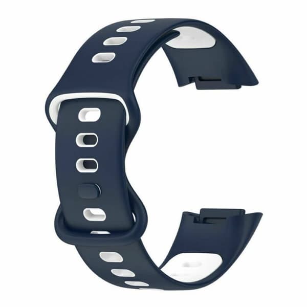 Twin Sport urrem til Fitbit Charge 6 - BlÃ¥/hvid