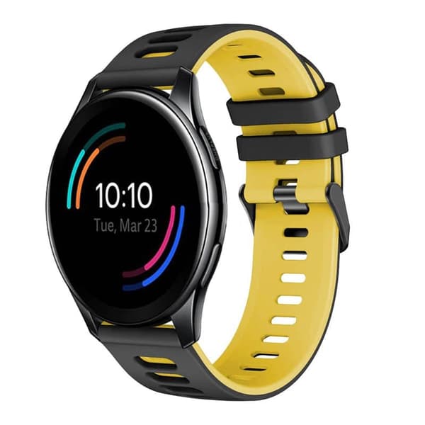 Twin Sport urrem til OnePlus Watch 46mm - Sort/gul