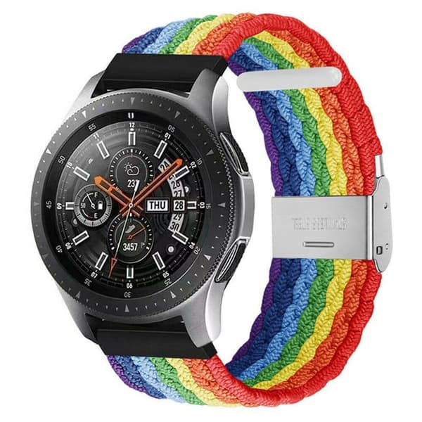 Flettet Elastisk urrem til Samsung Galaxy Watch 46mm - Pride