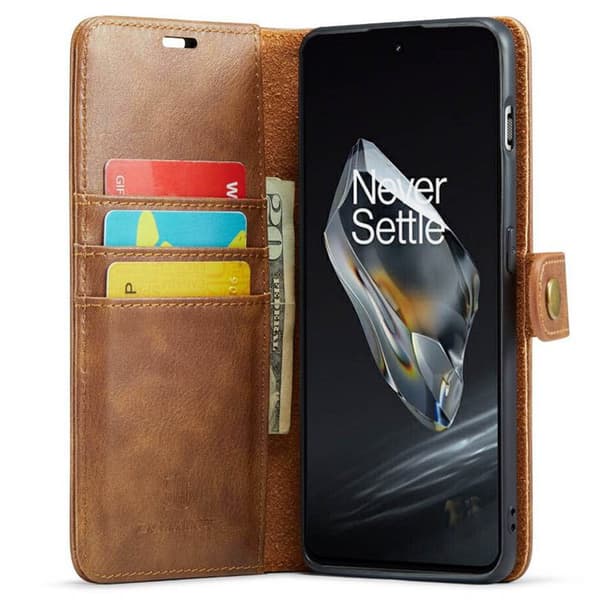 Wallet DG-Ming 2i1 til OnePlus 12 - Brun