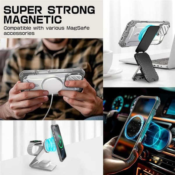 SUPCASE UB Mag XT cover til Apple iPhone 16 Pro - White