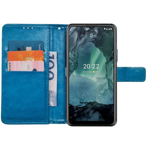 Wallet cover 3-kort til Nokia G21 - Lyseblå