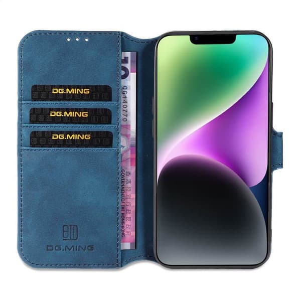 DG-Ming mobilfodral 3-kort till Apple iPhone 14 Plus - BlÃ¥