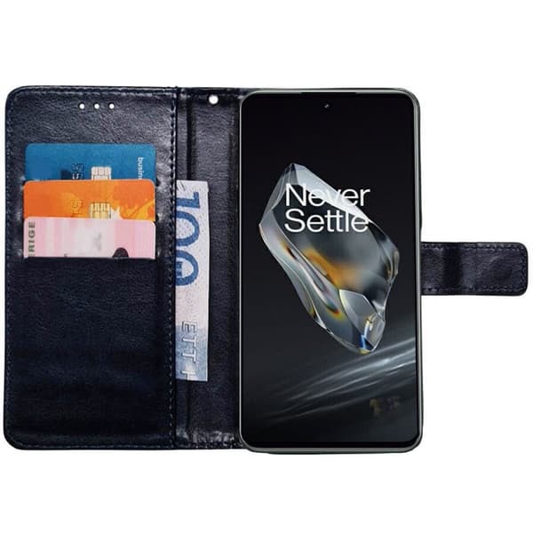 PlÃ¥nboksfodral 3-kort till OnePlus 12 - MÃ¶rkblÃ¥