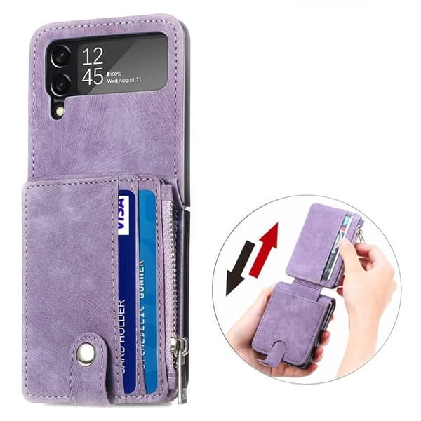 Mobildeksel 2i1 til Samsung Galaxy Z Flip 4 - Lilla