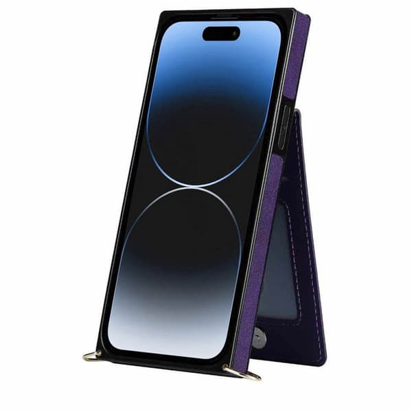 Zipper halskjede deksel til Apple iPhone 15 Plus - Lilla
