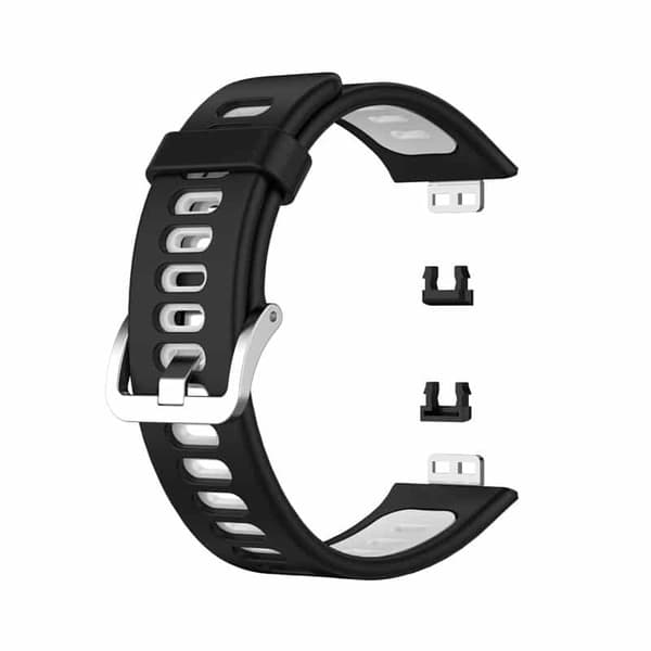 Twin Sport urrem til Huawei Fit - Sort/hvid