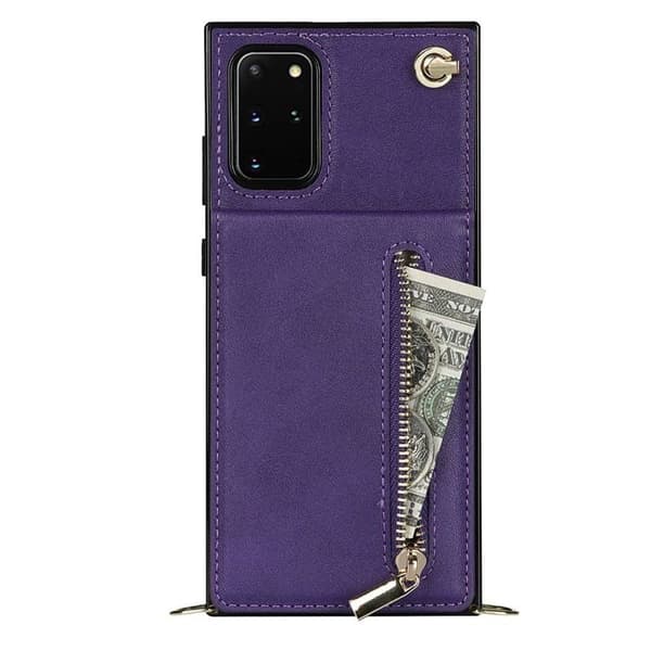 Zipper halskæde etui til Samsung Galaxy S20 Plus - Lilla
