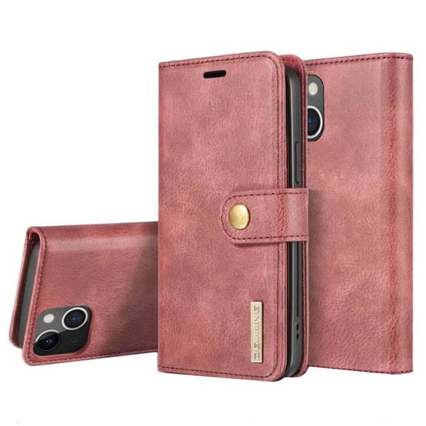 Wallet DG-Ming 2i1 til Apple iPhone 14 - Rød