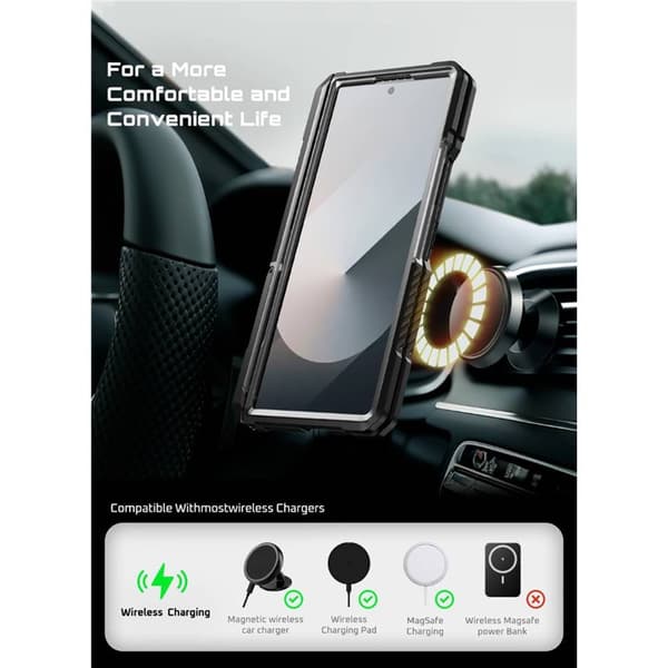 SUPCASE UB Grip cover til Samsung Galaxy Z Fold 7 - Sort