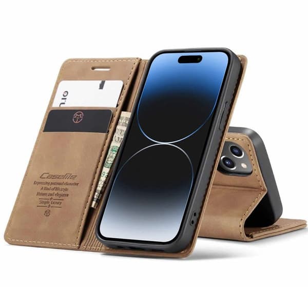 CaseMe mobildeksel 013 til Apple iPhone 15 - Brun