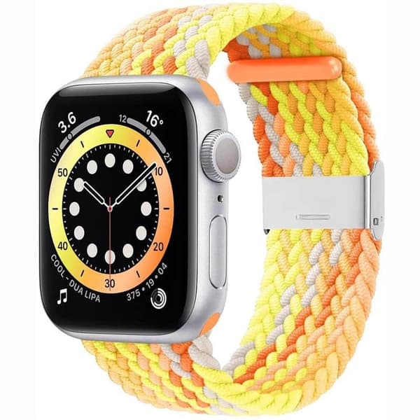 Flettet Urrem til Apple Watch 6 (40mm) - Gradient orange
