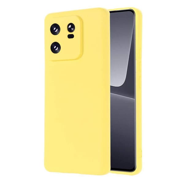Liquid silikondeksel til Xiaomi 13T Pro - Gul