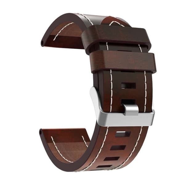Læder urrem pin til Garmin Quatix 7X - Brun