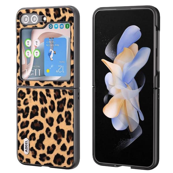 Leopardmønster Cover til Samsung Galaxy Z Flip 5 - Brun