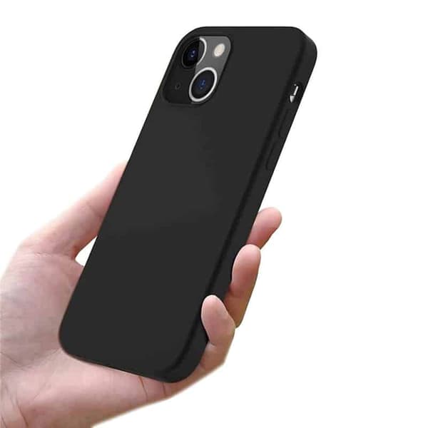 Silikone cover til Apple iPhone 14 Plus - Sort