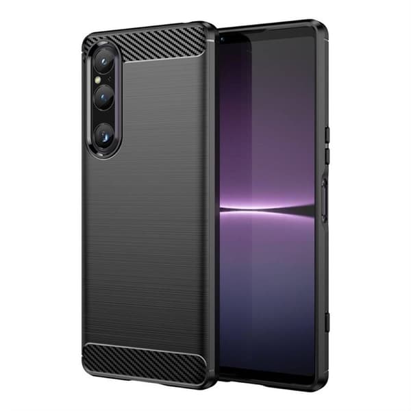Børstet silikondeksel til Sony Xperia 1 VI - Sort