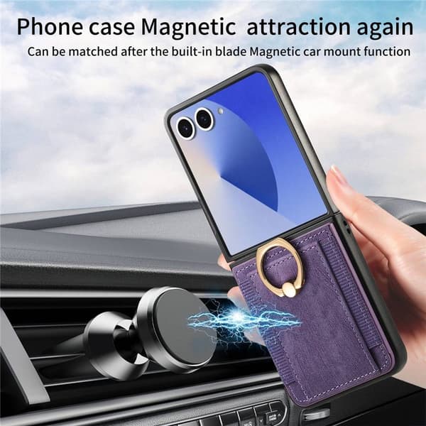 Elastic Ring Case til Samsung Galaxy Z Flip 7 - Misty Purple