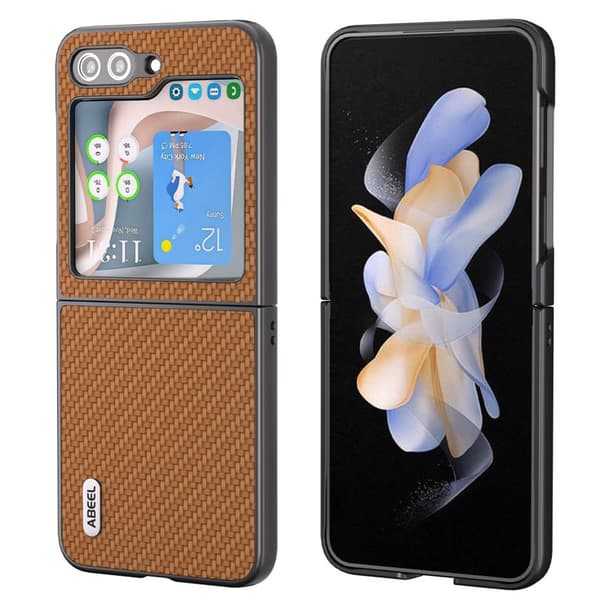 Karbonfiber deksel til Samsung Galaxy Z Flip 5 - Brun