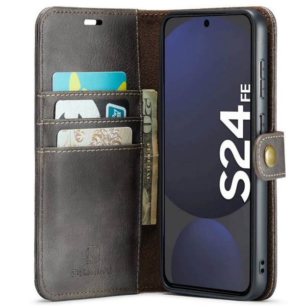 Wallet DG-Ming 2i1 til Samsung Galaxy S24 FE - GrÃ¥