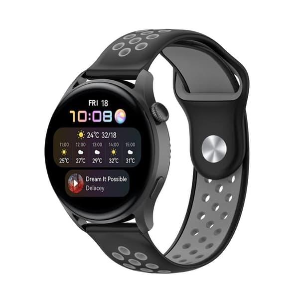 EBN Sport urrem til Huawei Watch 3 - Sort/GrÃ¥