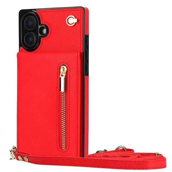 Zipper halskÃ¦de cover til Apple iPhone 17 - RÃ¸d