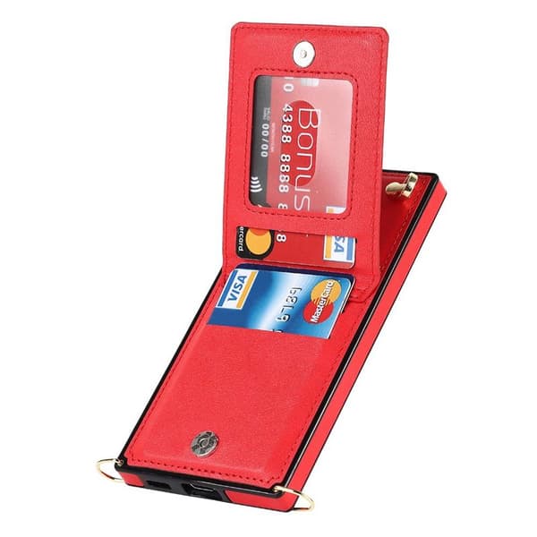 Zipper halskæde cover til Samsung Galaxy S25 Plus - Rød