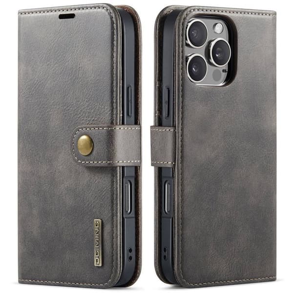 Wallet DG-Ming 2i1 til Apple iPhone 16 Pro - GrÃ¥