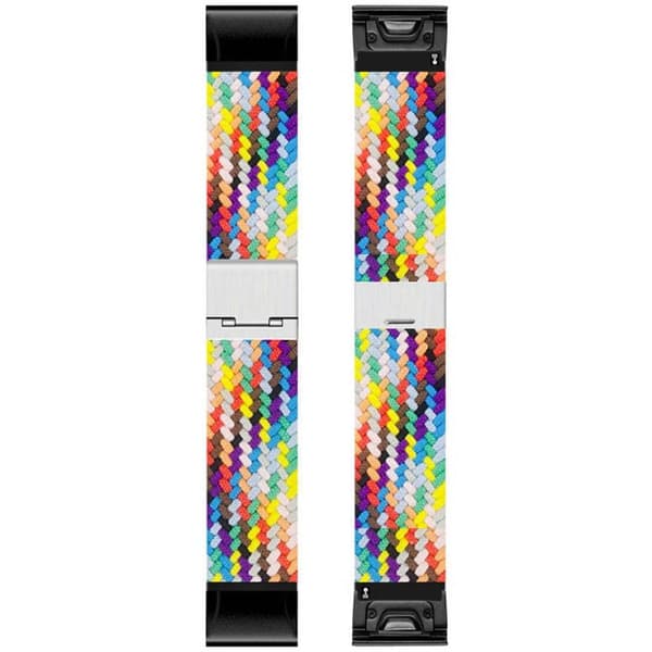 Flettet Urrem til Garmin Instinct 3 (45mm) - Pride Edition