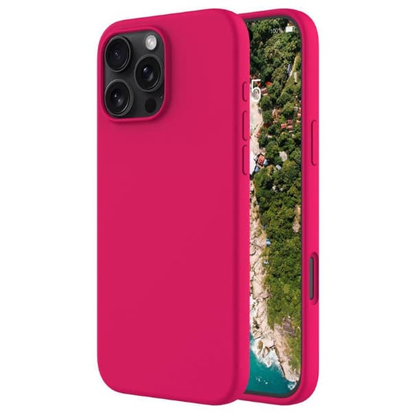 Liquid silikone cover til Apple iPhone 16 Pro - Dragon Fruit