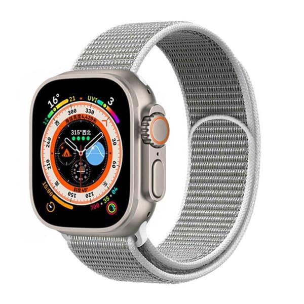Nylon Urrem til Apple Watch Ultra (49mm) - Seashell