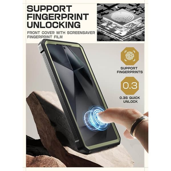 SUPCASE UB Pro 2-set til Samsung Galaxy S25 Ultra - Guldan
